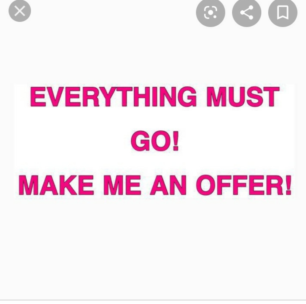 Everything must go!